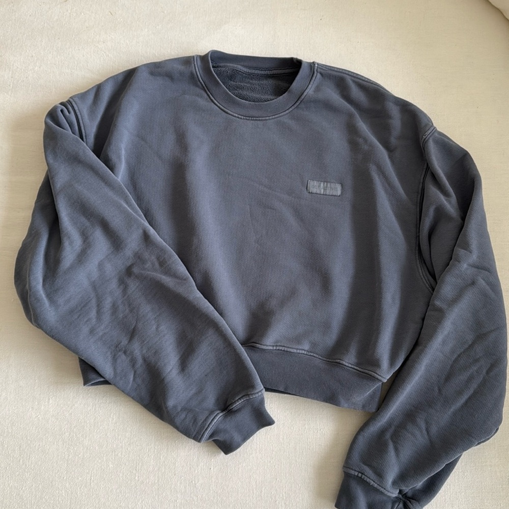 Set active cropped crew sweatshirt